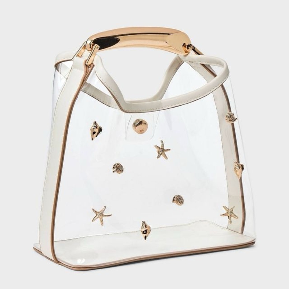 Mini Slouchy Embellished Handbag - A New Day Clear